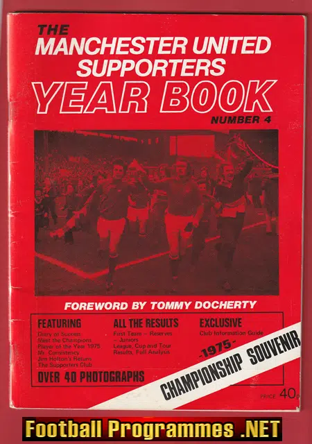 Manchester United Supporters Yearbook 1975 – Champions