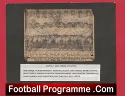 Bury Football Club Multi Autographed Signed Team Picture 1962 - football memorabilia