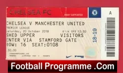 Chelsea v Manchester United 2018 – Match Ticket