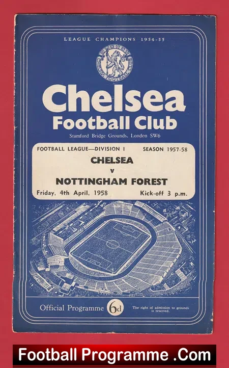 Chelsea v Nottingham Forest 1958