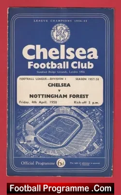 Chelsea v Nottingham Forest 1958