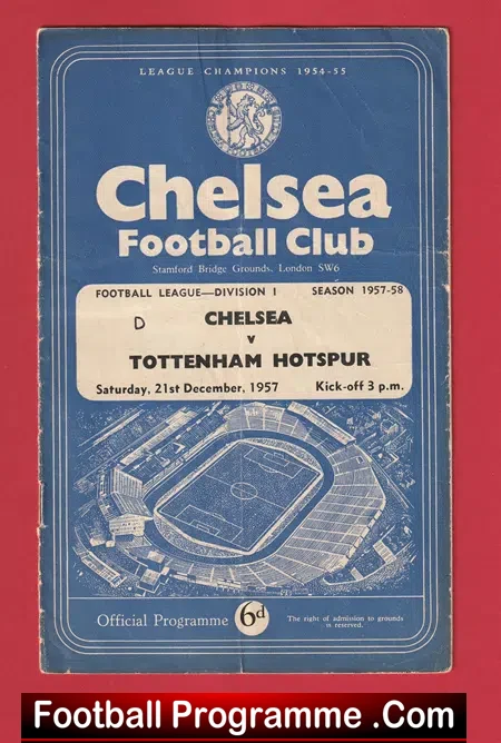 Chelsea v Tottenham 1957