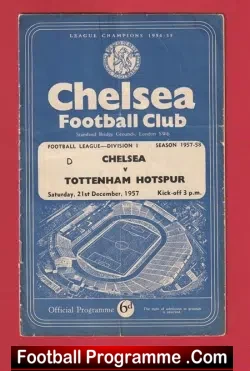 Chelsea v Tottenham 1957