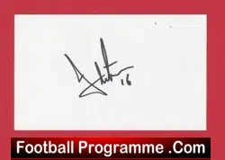 Crystal Palace James McArthur Autograph Signed - football programme