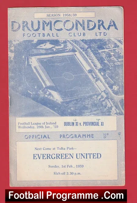 Dublin XI v Provincial XI 1959 – Drumcondra Ireland