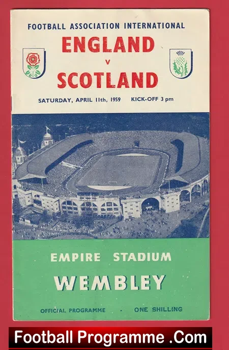 England v Scotland 1959 – Signed Bobby Charlton Autograph