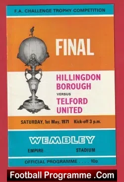 Hillingdon Borough v Telford United 1971 – Trophy Cup Final