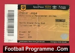Hull City v Manchester United 2016 – Football Ticket