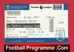 Hull City v Manchester United 2017 – Football Match Ticket