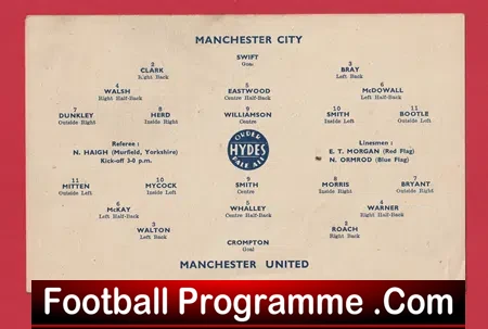 Manchester City v Manchester United 1944 - Man Utd War Time