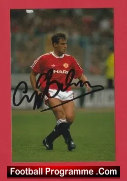 Manchester United Clayton Blackmore Autographed Signed Man Utd - football programme