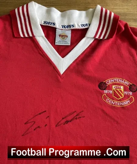 Manchester United Eric Cantona Signed Football Shirt Man Utd