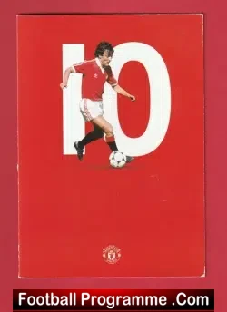 Manchester United Lou Macari Autograph Signed Man Utd Honours - football programme