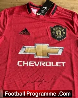 Manchester United Marcus Rashford Man Utd Signed Football Shirt