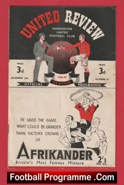 Manchester United v Bolton Wanderers 1946 – Man Utd 1940s