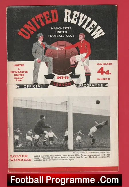 Manchester United v Newcastle United 1956 – Man Utd