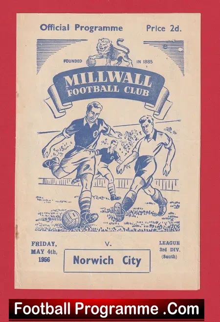 Millwall v Norwich City 1956