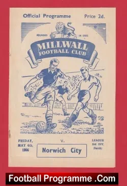Millwall v Norwich City 1956