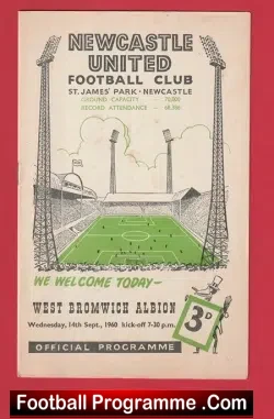 Newcastle United v WBA 1960