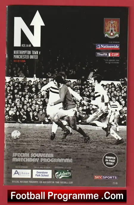 Northampton Town v Manchester United 2004 – Souvenir George Best