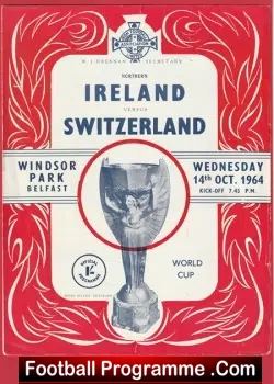 Northern Ireland v Switzerland 1964 – Windsor Park + George Best
