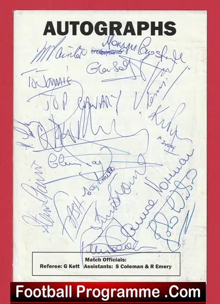Norwich City v Football Aid All Stars 2004 - Multi Signed