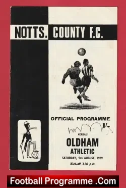 Notts County v Oldham Athletic 1969