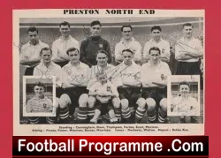 Preston North End Football Club Multi Signed Autographed 1953 54 - football programme