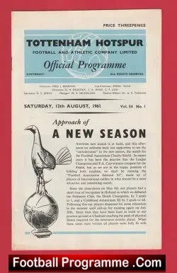 Tottenham Hotspur v FA Select XI 1961 – Charity Shield Bobby Charlton