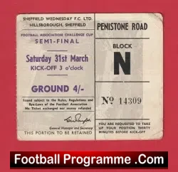 Tottenham Hotspur v Manchester United 1962 – FA Cup Semi Final