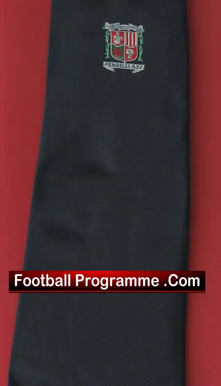 Wales Football Association FAW Mens Neck Tie Pengelli AFC