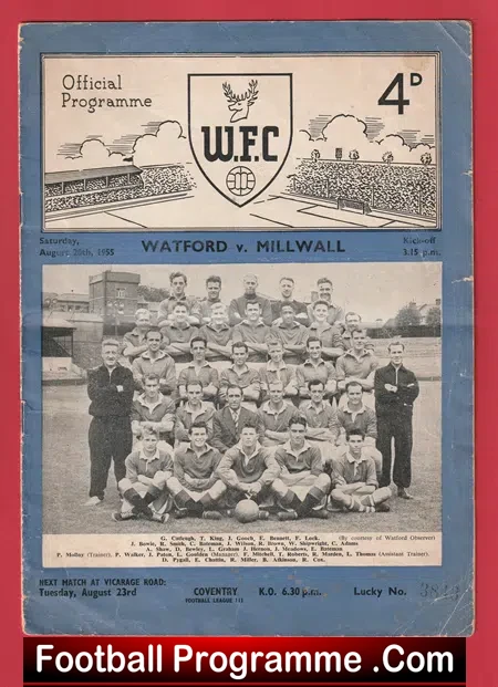 Watford v Millwall 1955