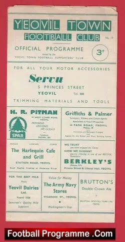 Yeovil Town v Tonbridge 1961 – 1960s