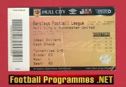 Hull City v Manchester United 2015 - Football Ticket