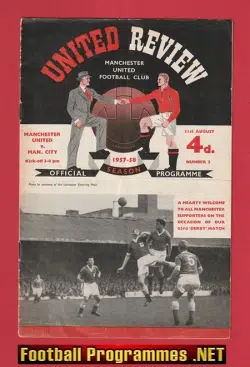Manchester United v Manchester City 1957 - Plus Match Token