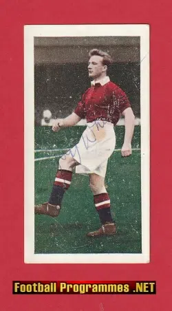 Manchester United Geoff Whitefoot Autograph Signed Man Utd 40s