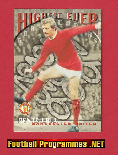 Manchester United Denis Law – Autograph Football Card