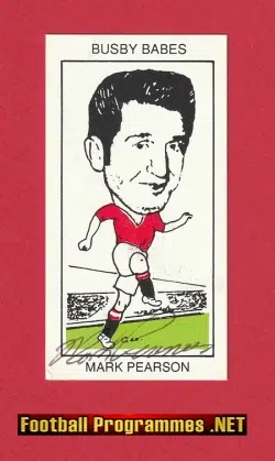 Manchester United Mark Pearson Autograph Signed - Man Utd Busby Babe