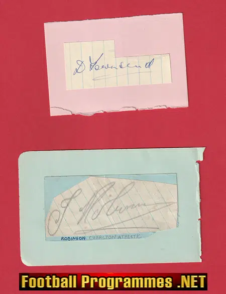 Charlton Athletic Football Club Multi Autographed MIX Signed 1950s