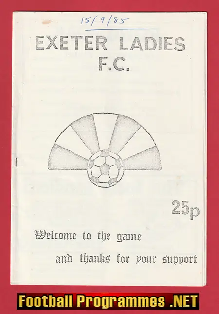 Exeter Ladies v Frome 1985 - Womens Football