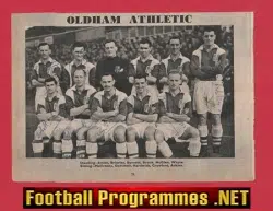Oldham Athletic Football Club Multi Signed Autographed Picture 1953 1954