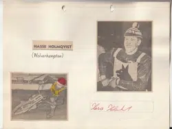 Hasse Holmqvist Wolves Speedway Rider Signed Autographed Picture
