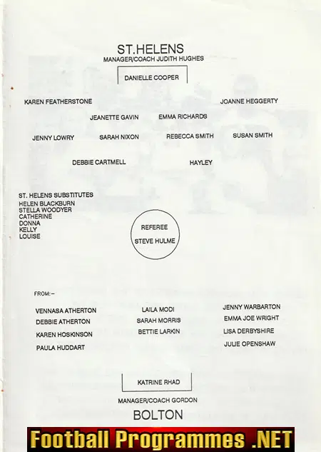 St Helens Ladies v Bolton - Womens Football - Under 17's