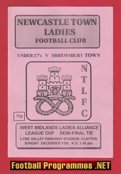 Newcastle Town Ladies v Shrewsbury Towwn 1994 - Womens Football