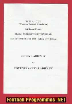 Rugby Ladies v Coventry City 1995 - Womens Football