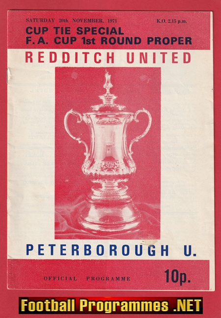 Redditch United v Peterborough United 1971 - FA Cup Special