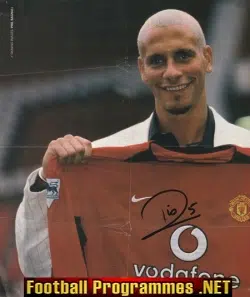Manchester United Rio Ferdinand Autograph Signed Man Utd