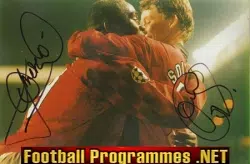 Manchester United Ole Gunnar Solskjar+ Andy Cole Signed Picture