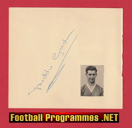 Manchester United Ian Greaves + Freddie Goodwin Autographed Signed