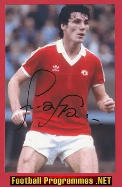 Manchester United Frank Stapleton Autographed Signed Man Utd 80s